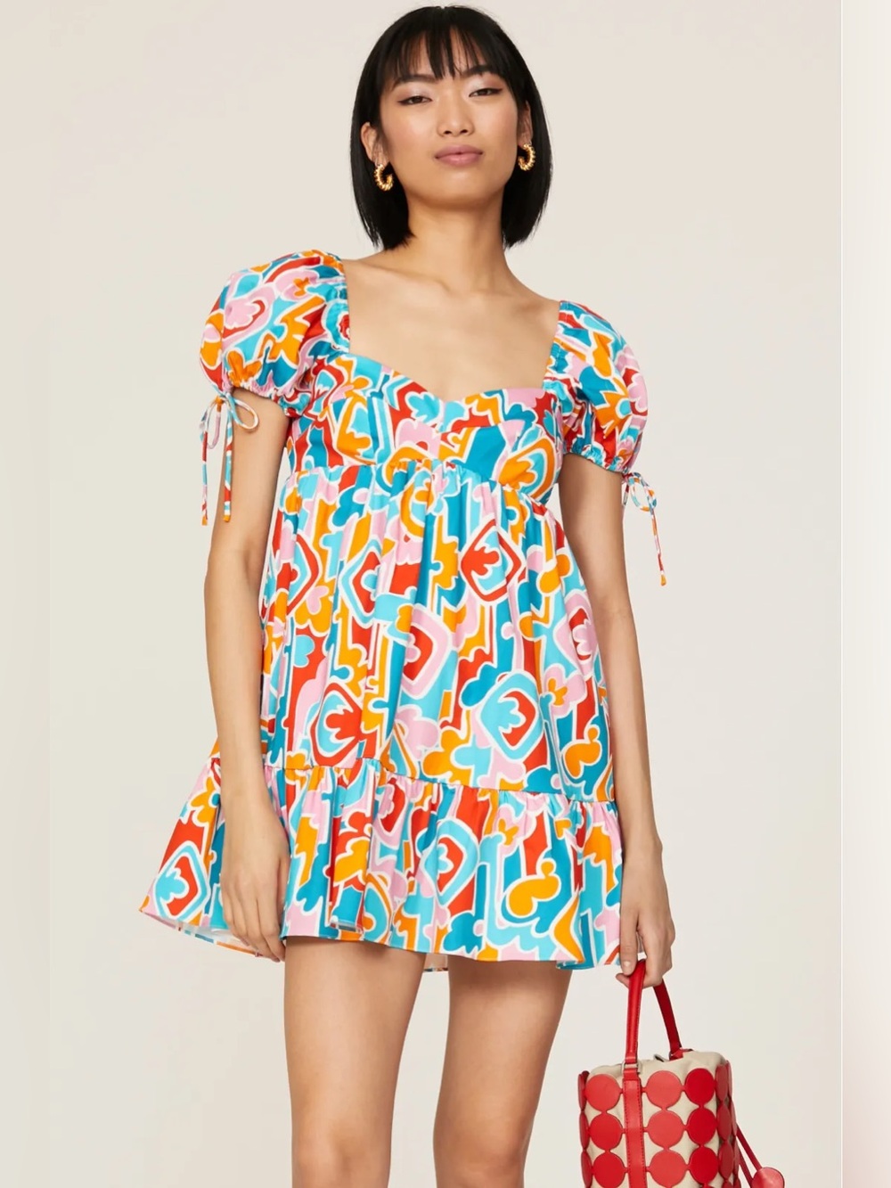 NWOT Amanda Uprichard Sicily Miami Mini Dress Geometric Print